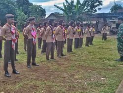 Tanamkan Disiplin Sejak Dini, Batuud Koramil 12/Simo Latih PBB Siswa MAN 1 Simo