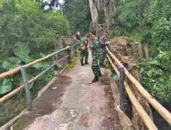 Survei Jembatan di Mojosongo, Babinsa dan Zidam IV/Diponegoro Siapkan Akses Vital untuk Warga