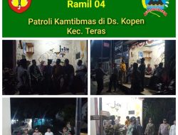 Babinsa Teras Turun Malam Siskamling Kopen Makin Solid, Keamanan Kian Terkendali
