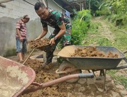 Demi Warga Yang Sehat, Satgas TMMD Bangun Jamban Permanen di Pelosok Desa